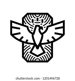 Bird Logo with monoline style