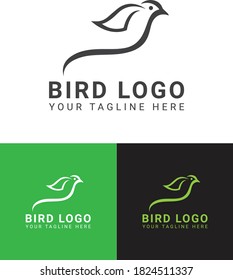 Bird logo for natural beauty