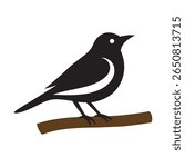 Bird logo on the branch