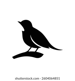 Bird logo on the branch