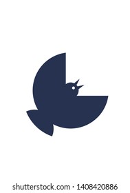 Bird logo on white background