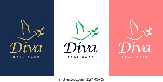 Bird logo, perfect for beauty care.