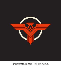 Bird logo. Phoenix or eagle logo design.