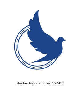 Signo del logotipo de las aves, moderno dibujo vectorial