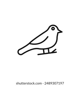 bird logo sign vector outline
