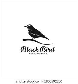 bird logo silhouette icon vector