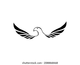 bird logo silhouette vector illustration