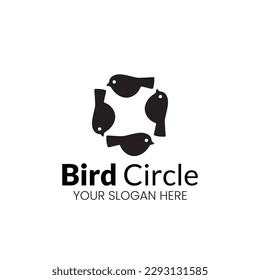 bird logo silhouette vector illustration