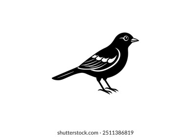 bird logo silhouette vector illustration 