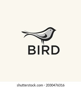 bird logo simple abstract design illustration
