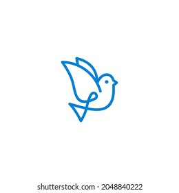bird logo simple clean and elegance