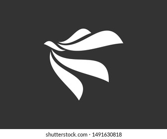 Bird logo simple design. modern logo flat bird vector design. bird symbol logo template