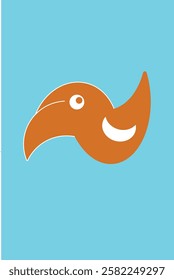 Bird Logo with simple and flat design