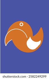 Bird Logo with simple and flat design