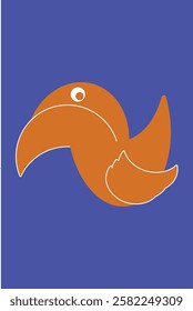 Bird Logo with simple and flat design