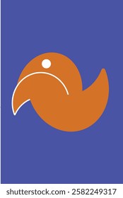 Bird Logo with simple and flat design