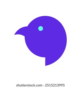 bird logo speech bubble vector eps