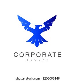 bird logo, strength symbol by symbolizing an eagle, eagle fly icon