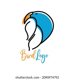 Bird logo. Suitable for company logos bird farm, bird feed company, bird community or other product logos