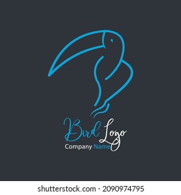 Bird logo. Suitable for company logos bird farm, bird feed company, bird community or other product logos