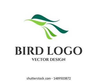 Bird logo symbol design vector template. simple curve bird head design. logo for business, company,  brand