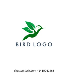 bird logo template, Abstract animal flying icon design - vector