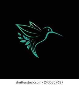 bird logo template, Abstract animal flying icon design - vector