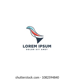 bird logo template abstract category
