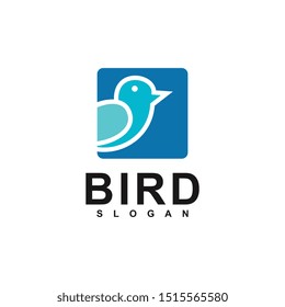 bird logo template, design concept idea, vector