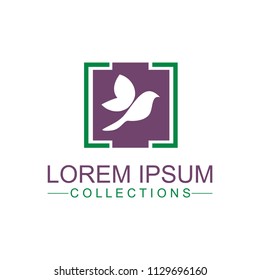 Bird Logo Template Design Vector, Emblem, Design Concept, Creative Symbol, Icon