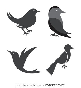 Bird Logo Template icon  vector illustration Design