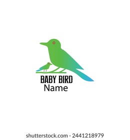 Bird  logo Template illustration , icon sign clip art vector Baby shop logo, company logo design idea Design