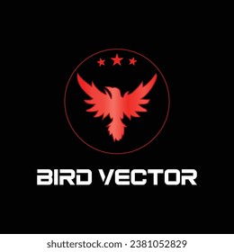 Bird logo template with line art style. Creative abstract bird logo collection.