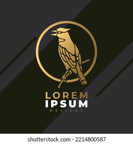 Bird logo template with vector art style. Creative abstract bird logo collection.