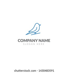 Bird logo template vector design