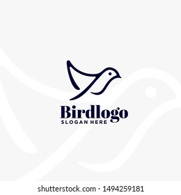 Bird logo template vector design