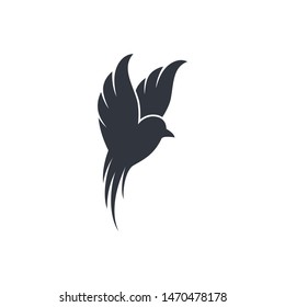 Bird logo template vector icon illustration