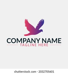 bird logo template vector icon illustration. dove icon design