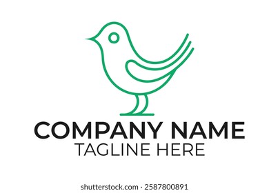 Bird logo template vector icon illustration design. Suitable for many purposes.