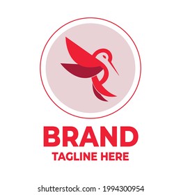 Vogel Logo Vorlage Vektorgrafik Design. Moderne minimalistische Taube Symbol, Vektorgrafik-Vorlage auf weißem Hintergrund