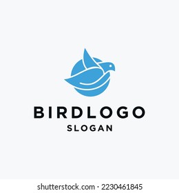 Bird logo template vector illustration design