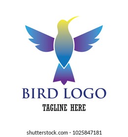 bird logo with text space for your slogan / tagline. vector illustration