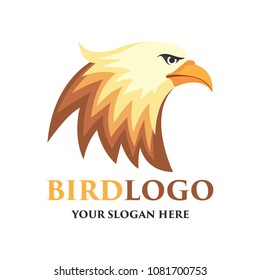 bird logo with text space for your slogan / tagline, vector illustration