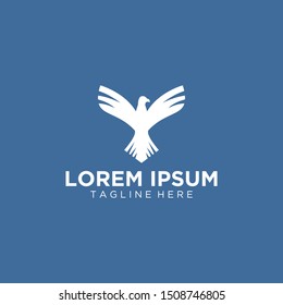 bird logo that flaps its wings up