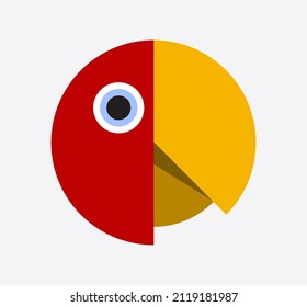 Vogel-Logo mit einzigartigem Konzept