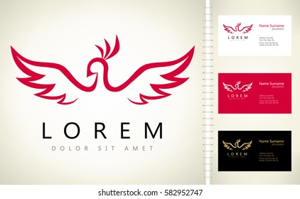 Bird logo vector