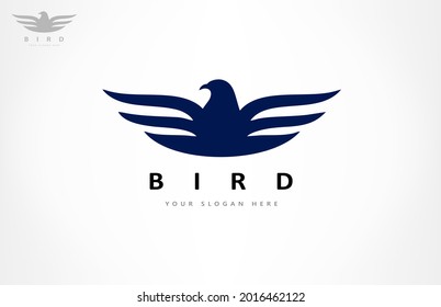 Vector de logotipo de pájaro. Diseño animal.