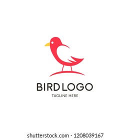 Bird logo vector. Animal logo illustration