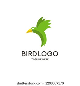 Bird logo vector. Animal logo illustration