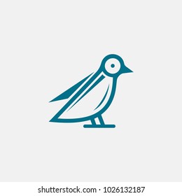 Bird logo vector. Animal logo template